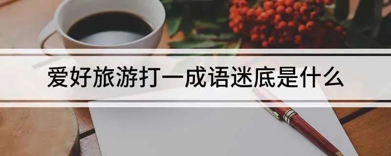 爱好旅游打一成语迷底是什么
