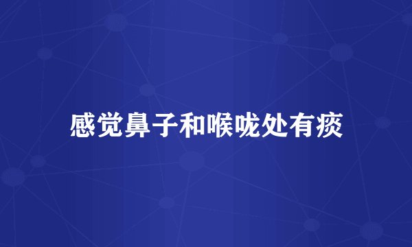 感觉鼻子和喉咙处有痰