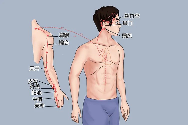 手腕上经络的准确位置图