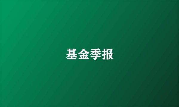基金季报