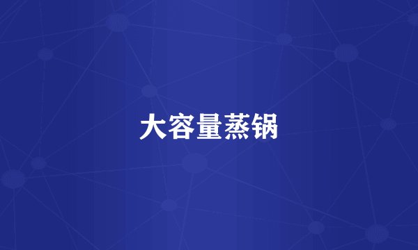 大容量蒸锅