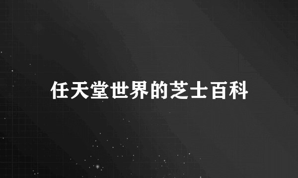 任天堂世界的芝士百科
