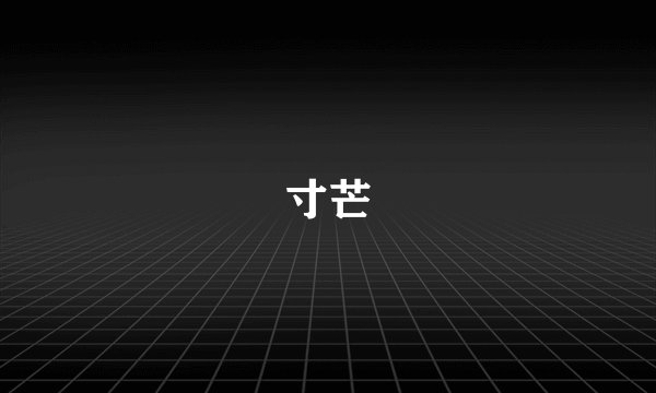 寸芒