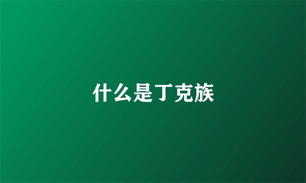 什么是丁克族
