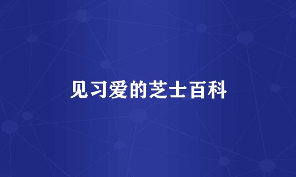 见习爱的芝士百科