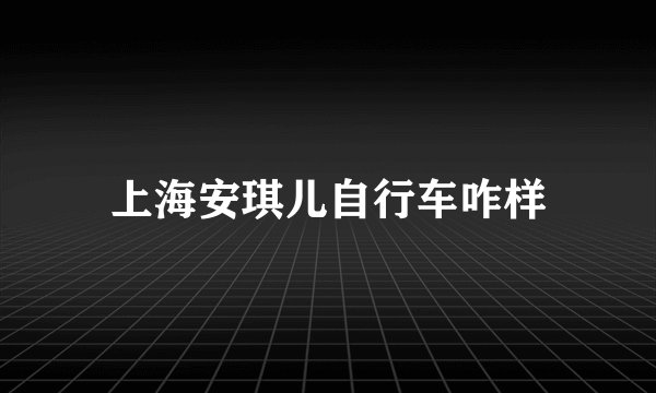 上海安琪儿自行车咋样