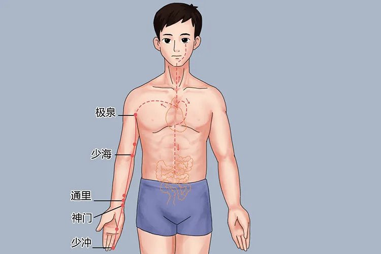 手腕上经络的准确位置图