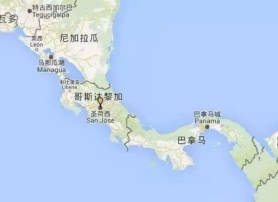 哥斯达黎加地图