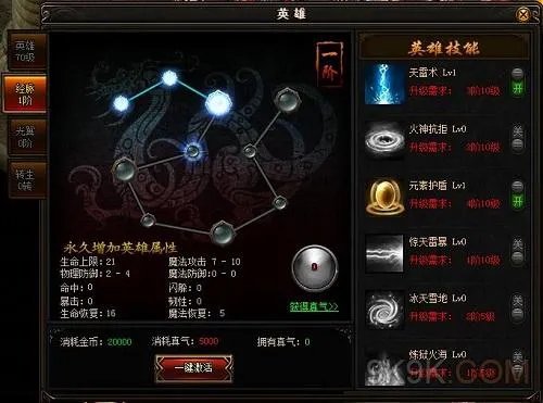 《霸王之心》经脉系统
