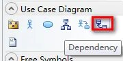Power Designer 用例图怎么话include和extend线啊