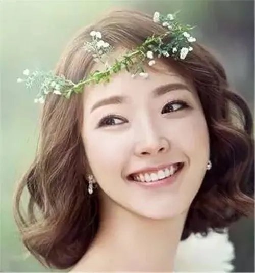短发韩式新娘发型图片  短发怎么做新娘发型好看