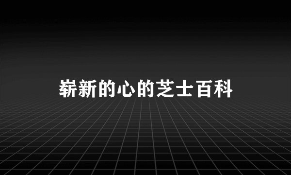 崭新的心的芝士百科
