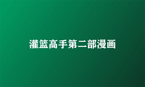 灌篮高手第二部漫画