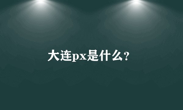 大连px是什么?