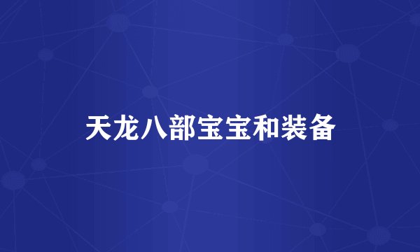 天龙八部宝宝和装备