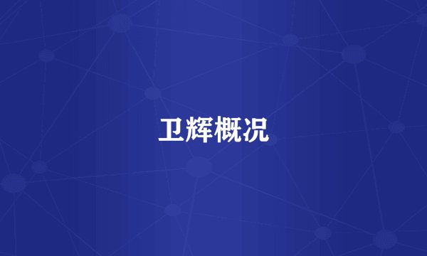 卫辉概况