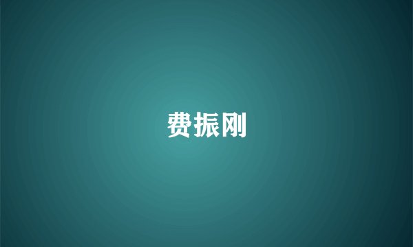 费振刚