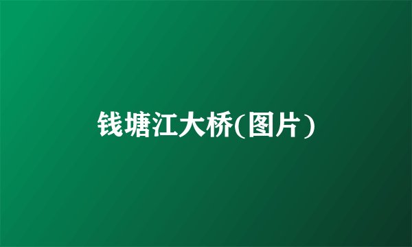 钱塘江大桥(图片)