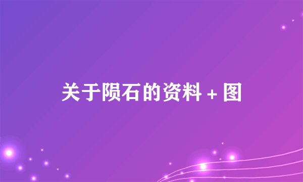 关于陨石的资料＋图
