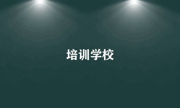 培训学校