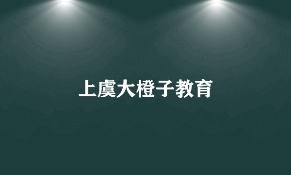 上虞大橙子教育