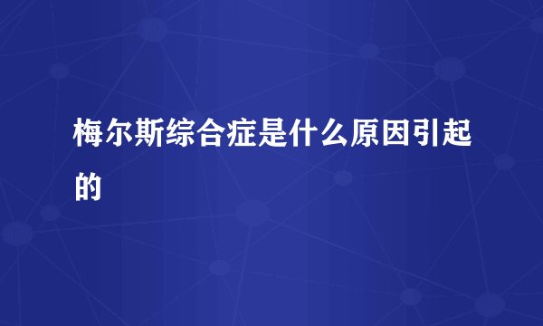 梅尔斯综合症是什么原因引起的