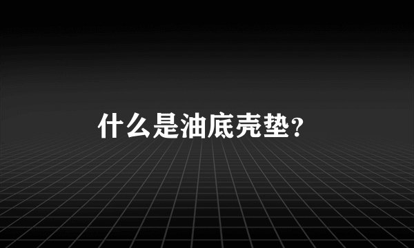 什么是油底壳垫？