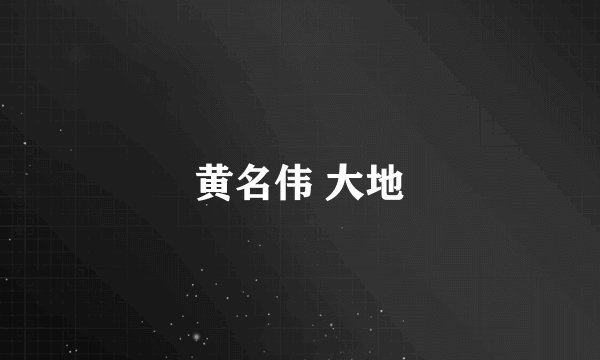 黄名伟 大地