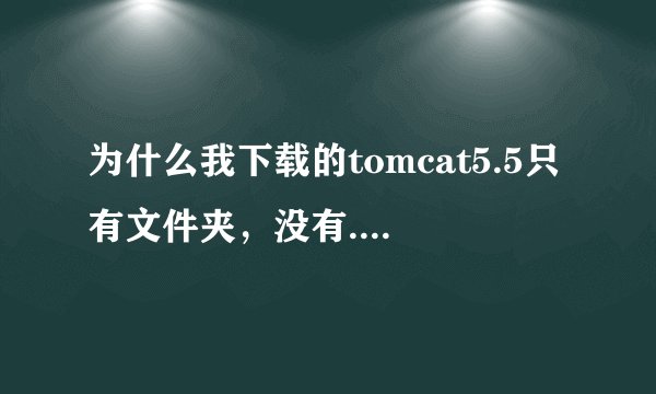为什么我下载的tomcat5.5只有文件夹，没有.exe安装文件