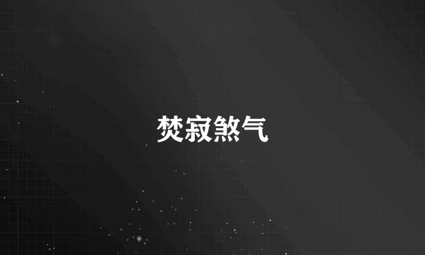 焚寂煞气