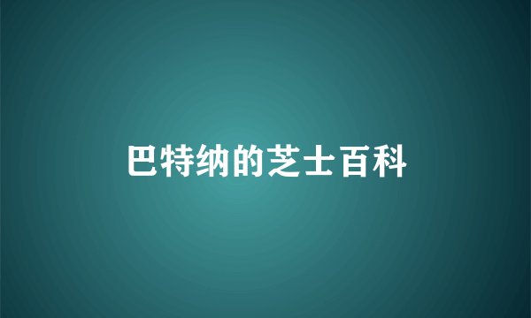 巴特纳的芝士百科