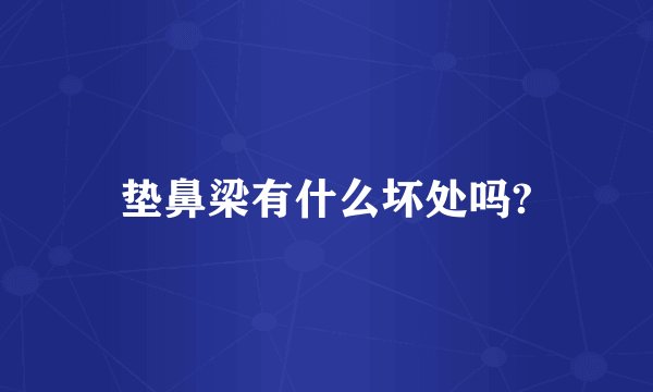 垫鼻梁有什么坏处吗?