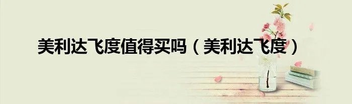 美利达飞度值得买吗（美利达飞度）