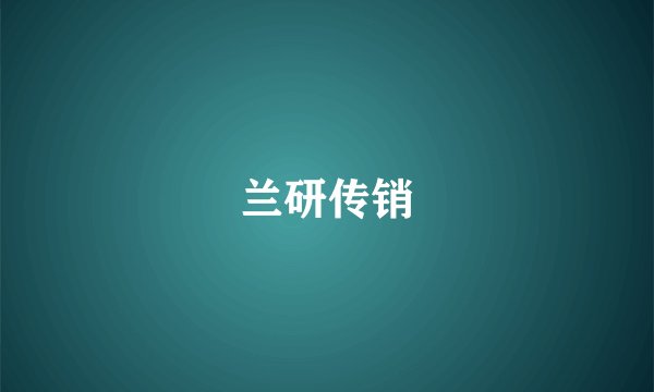 兰研传销