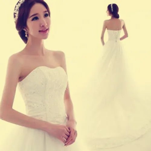 抹胸婚纱礼服搭配大全 抹胸婚纱穿法