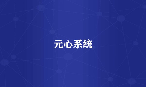 元心系统