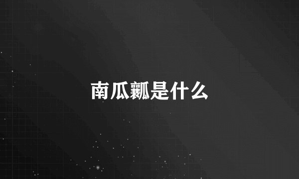南瓜瓤是什么