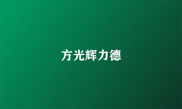 方光辉力德