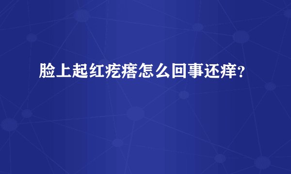 脸上起红疙瘩怎么回事还痒？