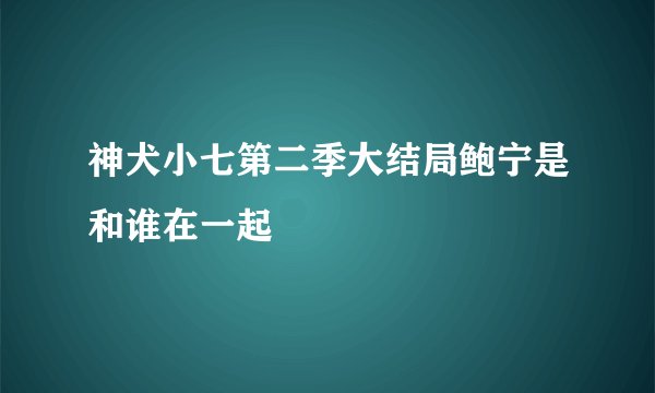 神犬小七第二季大结局鲍宁是和谁在一起
