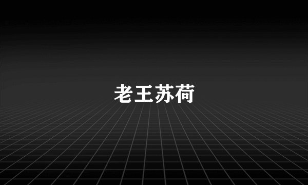 老王苏荷