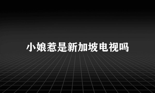 小娘惹是新加坡电视吗