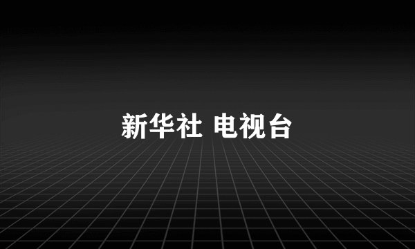 新华社 电视台
