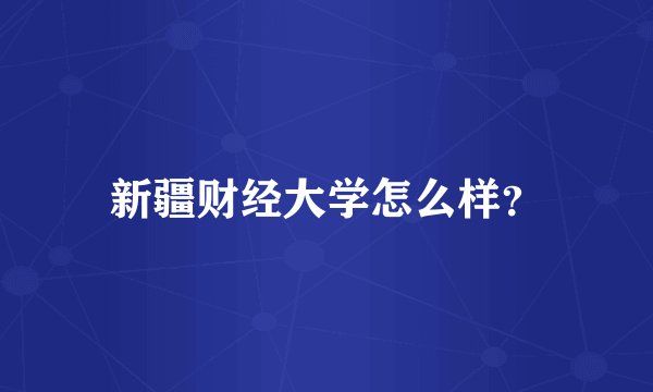 新疆财经大学怎么样？
