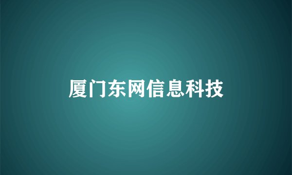 厦门东网信息科技