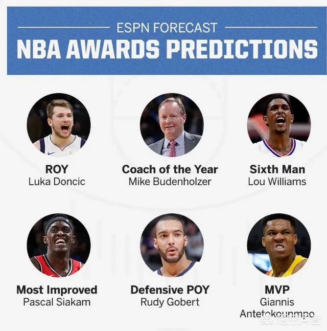 近日美媒ESPN选出2019赛季6大奖项,哈登不敌字母哥错失MVP,你怎么看?