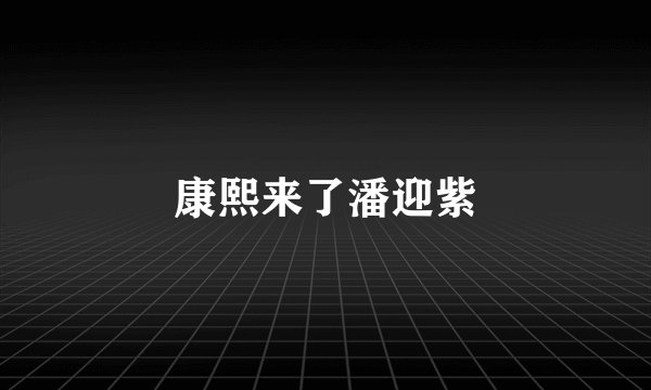 康熙来了潘迎紫