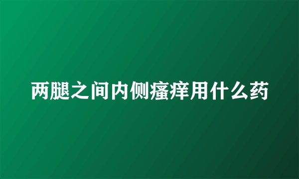 两腿之间内侧瘙痒用什么药
