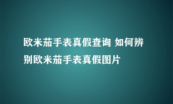 欧米茄手表真假查询 如何辨别欧米茄手表真假图片
