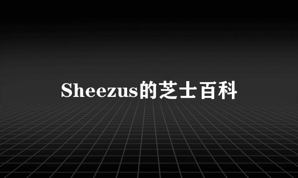 Sheezus的芝士百科